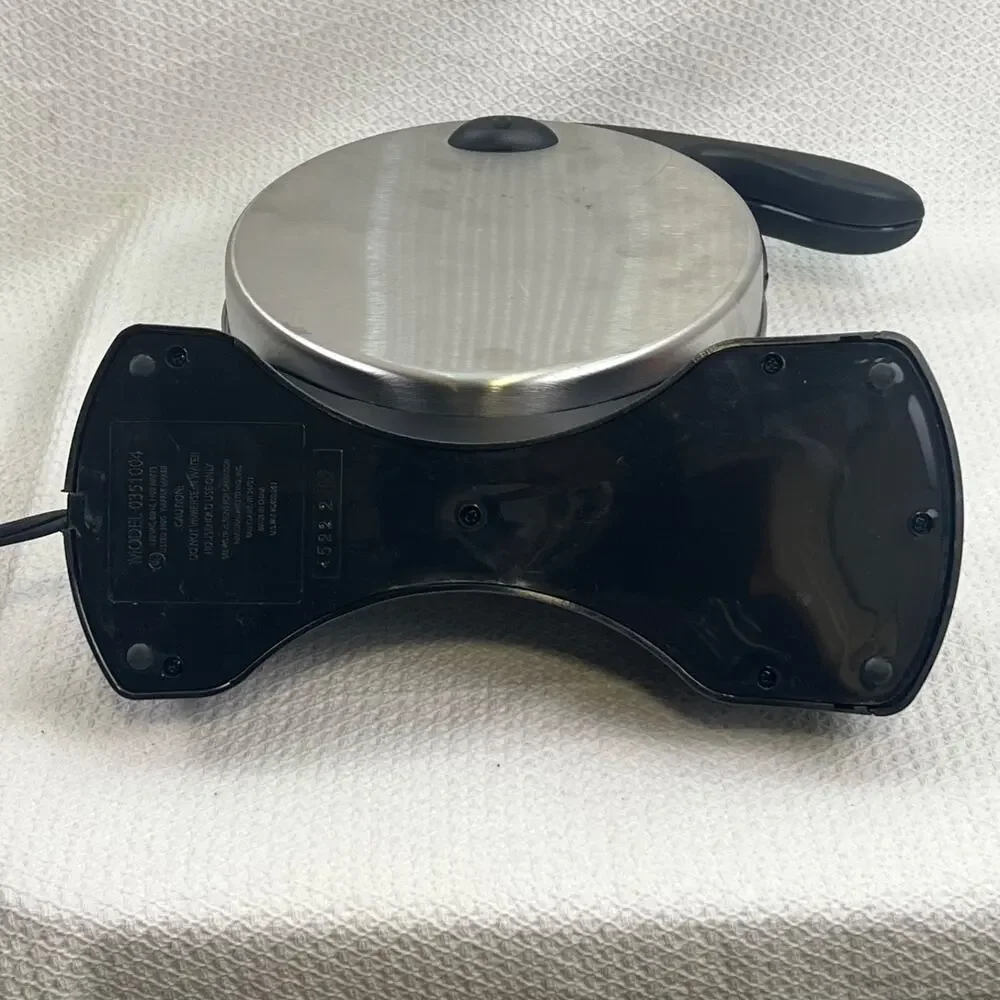 Presto FlipSide Belgian Waffle Maker 0351004 Ceramic Rotating Tested Working